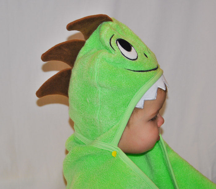 Grow With Love - Serviette à capuche en coton motif dinosaure