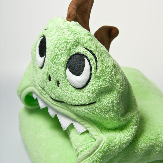 Grow With Love - Serviette à capuche en coton motif dinosaure 